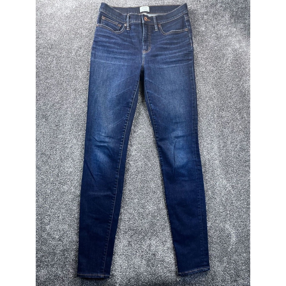 J.Crew Lookout High Rise Skinny Jeans 28T Dark Wash‎ Denim Womens Jeans